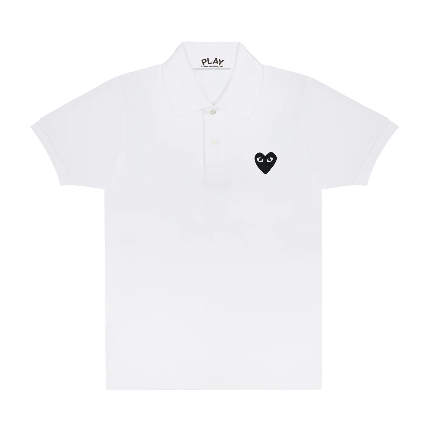 Comme Des Garçons Play – White Polo Shirt
