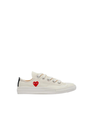 CT70 SMALL RED HEART LOW TOP  KIDS SHOE