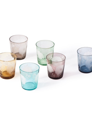 TUMBLER PEONY MULTICOLOUR SET 6