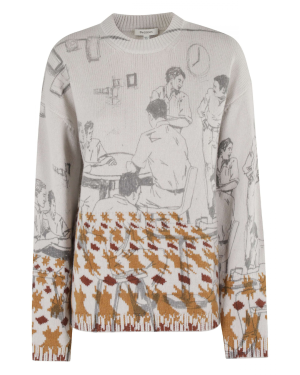 PRINT JACQUARD JUMPER