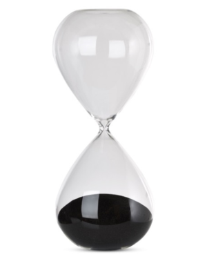 SANDGLASS BALL L BLACK