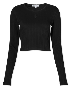 CROPPED ANCHOR EMBROIDERY