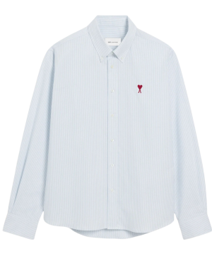 CLASSIC LONG SLEEVE SHIRT BUTTON DOWN COLLAR WITH EMBROIDERED ADC
