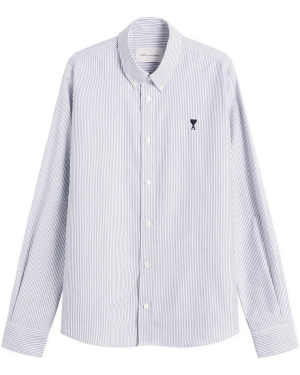LONG SLEEVE CONTRASTED ADC BUTTON DOWN COLLAR CLASSIC SHIRT