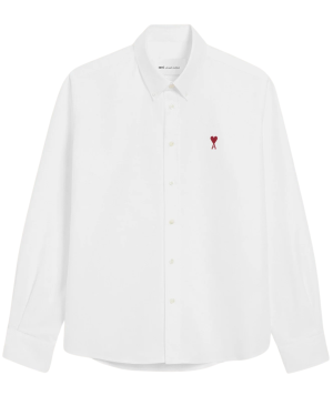 CLASSIC LONG SLEEVE SHIRT BUTTON DOWN COLLAR WITH EMBROIDERED ADC