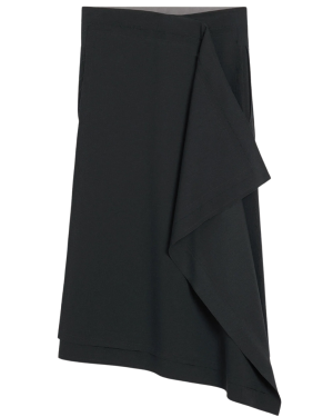 TAILORED MIDI WRAPPED SKIRT