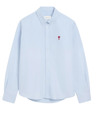 CLASSIC LONG SLEEVE SHIRT BUTTON DOWN COLLAR WITH EMBROIDERED ADC
