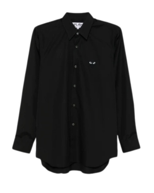 U SHIRT BLACK EMBLEM WOVEN