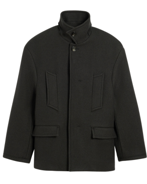 PEA COAT WITH HIGH COLLAR