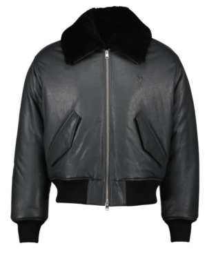 LEATHER ZIPPED JACKET