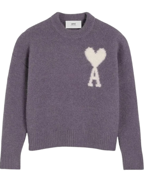PULL COL ROND AMI DE COEUR ECRU