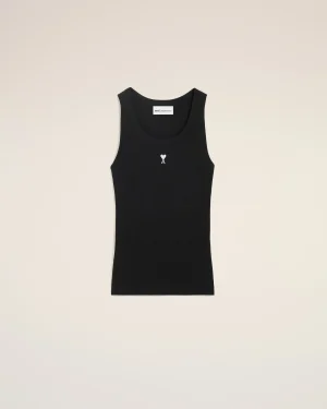 BLACK COTTON AMI DE COEUR TANKTOP