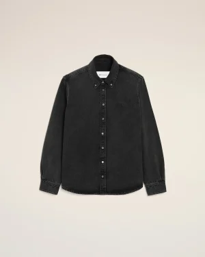 BLACK DENIM COTTON AMI DE COEUR SHIRT