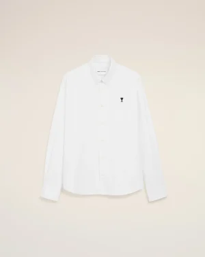 WHITE COTTON AMI DE COEUR OXFORD SHIRT