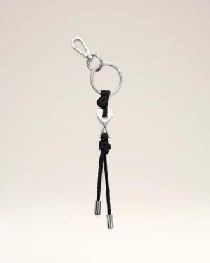 BLACK METAL AMI DE COEUR CHARM KEYRING