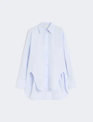 Poplin kimono-style tunic