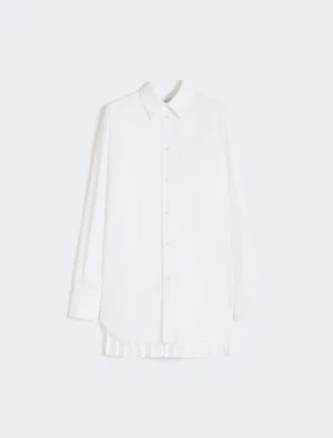 Overshirt with plissé-pleated detail