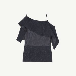 Folded jacquard top
