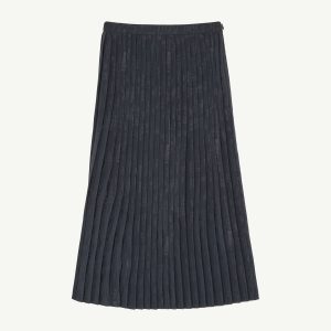 Pleated midi skirt