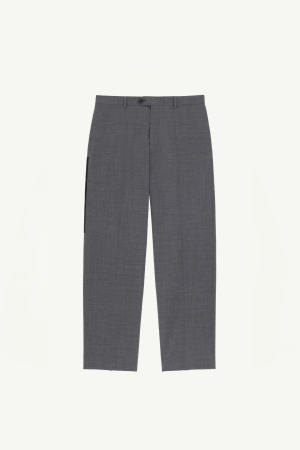 Tailored wool-blend trousers