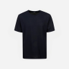 Untitled design - 3 - New Trend Dark navy short-sleeve t-shirt on a white background, displayed front-facing.