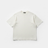 White short-sleeve crew-neck T-shirt laid flat on a white background (minimalist tee).