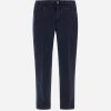 IMG_1346 - New Trend Dark navy pants with belt loops and front pockets, button-and-zip fly.