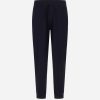 IMG_1352 - New Trend Front view of navy elastic-waist pants with a relaxed fit and tapered legs.
