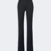 IMG_3840 - New Trend Black high-waisted wide-leg dress pants shown from the front