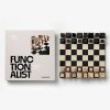 Image 176 - New Trend Boxed product labeled FUNCTIONALIST with a small inset image of wooden blocks on a checkered board alongside a larger wooden chessboard.