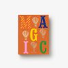 Image 188 - New Trend Orange book cover with large multicolored letters spelling M A G I C and drawings of beige hot air balloons between the letters.